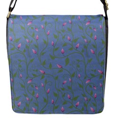 Curly Flowers Flap Closure Messenger Bag (s) by SychEva