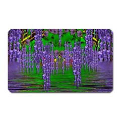 A Island Of Flowers In The Calm Sea Magnet (rectangular) by pepitasart