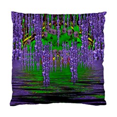 A Island Of Flowers In The Calm Sea Standard Cushion Case (two Sides) by pepitasart