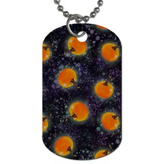 Space Pumpkins Dog Tag (two Sides) by SychEva