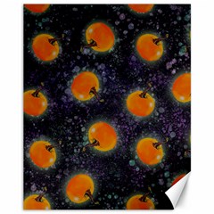 Space Pumpkins Canvas 11  X 14  by SychEva