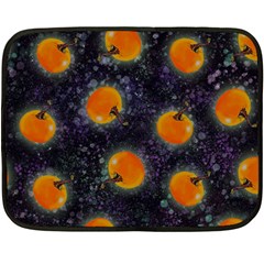 Space Pumpkins Fleece Blanket (mini) by SychEva