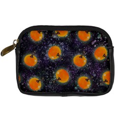 Space Pumpkins Digital Camera Leather Case by SychEva