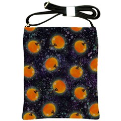 Space Pumpkins Shoulder Sling Bag by SychEva