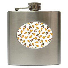 Oak Leaves And Acorns Hip Flask (6 Oz) by SychEva