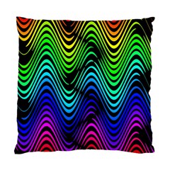 Abstract Rainbow Curves Pattern Standard Cushion Case (two Sides)