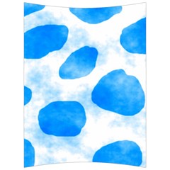 Cloudy Watercolor, Blue Cow Spots, Animal Fur Print Back Support Cushion by Casemiro