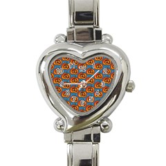 Pumpkin In Pumpkin Heart Italian Charm Watch by SychEva