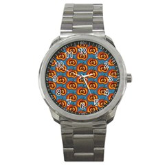 Pumpkin In Pumpkin Sport Metal Watch by SychEva