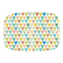 Multicolored Hearts Mini Square Pill Box by SychEva