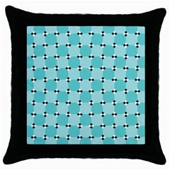 Illusion Blocks Pattern Throw Pillow Case (black) by Sparkle