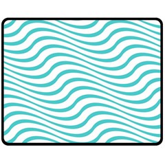 Beach Waves Fleece Blanket (medium)  by Sparkle