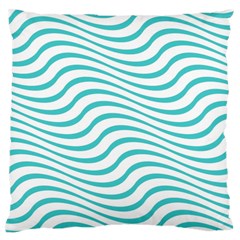 Beach Waves Large Cushion Case (two Sides) by Sparkle