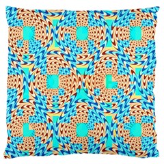 Illusion Waves Pattern Large Cushion Case (one Side) by Sparkle