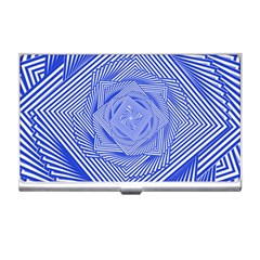 Illusion Waves Pattern Business Card Holder by Sparkle