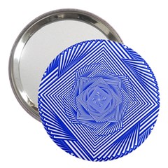 Illusion Waves Pattern 3  Handbag Mirrors by Sparkle