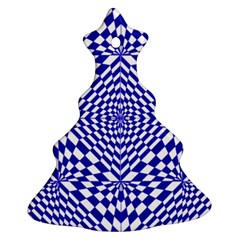 Illusion Waves Pattern Christmas Tree Ornament (Two Sides)