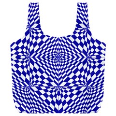 Illusion Waves Pattern Full Print Recycle Bag (XXL)