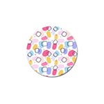 Abstract Multicolored Shapes Golf Ball Marker (10 pack) Front