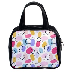 Abstract Multicolored Shapes Classic Handbag (two Sides) by SychEva