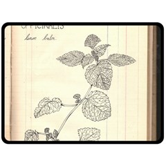 Lemon Balm Double Sided Fleece Blanket (large) 