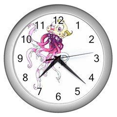 Carnie Squid Wall Clock (silver)