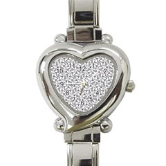 Geometric City Heart Italian Charm Watch by SychEva