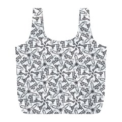 Geometric City Full Print Recycle Bag (L)