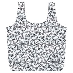 Geometric City Full Print Recycle Bag (xxl) by SychEva
