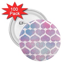 Multicolored Hearts 2 25  Buttons (100 Pack)  by SychEva