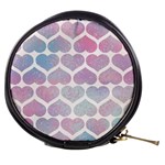 Multicolored Hearts Mini Makeup Bag Front