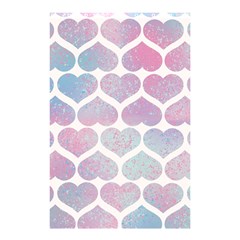 Multicolored Hearts Shower Curtain 48  X 72  (small)  by SychEva