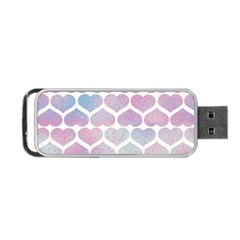 Multicolored Hearts Portable Usb Flash (one Side) by SychEva