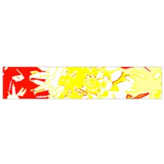 Red And Yellow Floral Small Flano Scarf by 3cl3ctix