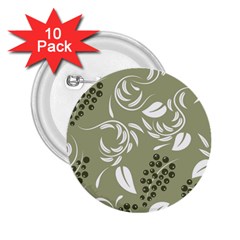 Folk Flowers Print Floral Pattern Ethnic Art 2 25  Buttons (10 Pack)  by Eskimos