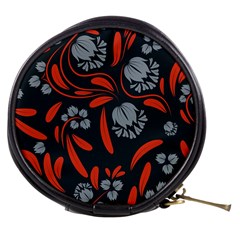 Folk Flowers Print Floral Pattern Ethnic Art Mini Makeup Bag by Eskimos