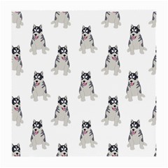 Cute Husky Puppies Medium Glasses Cloth