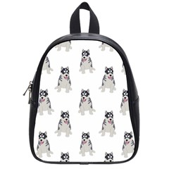 Cute Husky Puppies School Bag (small) by SychEva