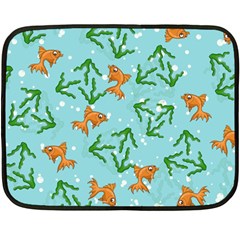 Gold Fish Double Sided Fleece Blanket (mini)  by SychEva