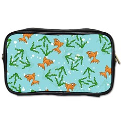 Gold Fish Toiletries Bag (one Side) by SychEva