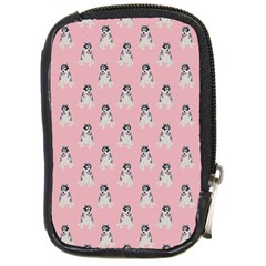 Cute Husky Compact Camera Leather Case by SychEva