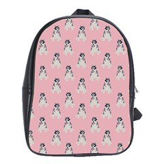 Cute Husky School Bag (xl) by SychEva