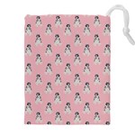 Cute Husky Drawstring Pouch (5XL) Front