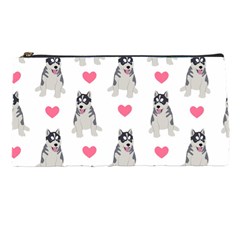 Little Husky With Hearts Pencil Case by SychEva