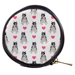 Little Husky With Hearts Mini Makeup Bag by SychEva
