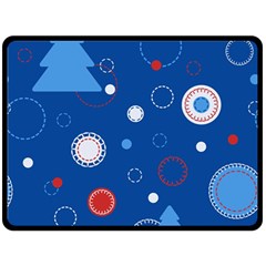 Christmas Pattern Tree Design Double Sided Fleece Blanket (large)  by Sapixe