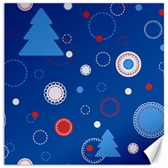 Christmas Pattern Tree Design Canvas 16  X 16  by Sapixe