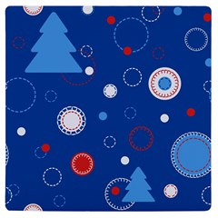 Christmas Pattern Tree Design Uv Print Square Tile Coaster  by Sapixe