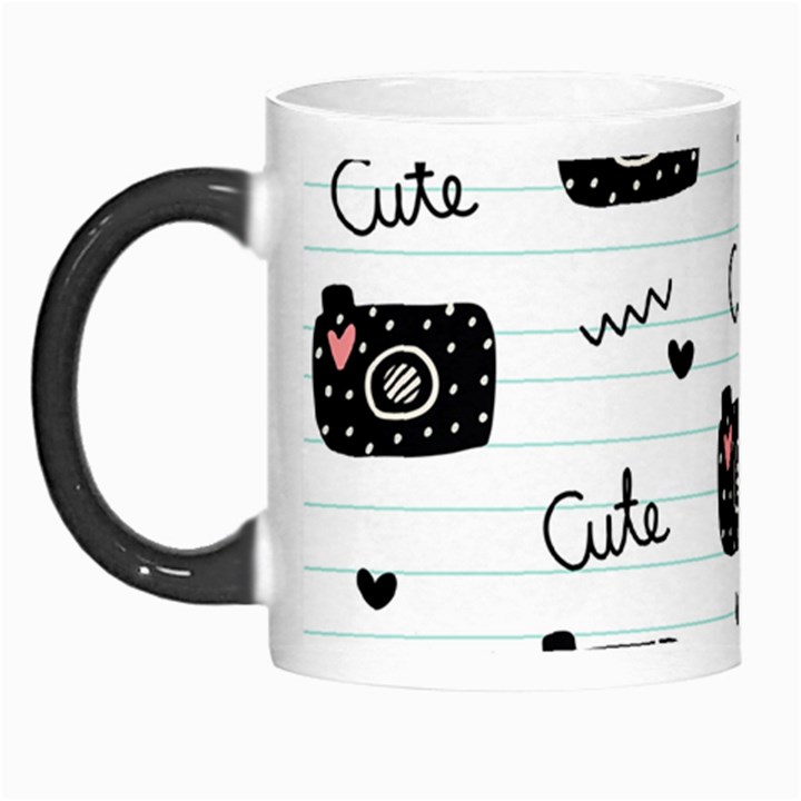 Cute Cameras Doodles Hand Drawn Morph Mugs