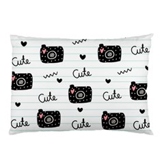 Cute Cameras Doodles Hand Drawn Pillow Case (two Sides)